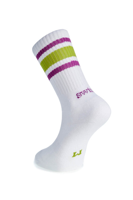 Lime and Purple - Slider Socks