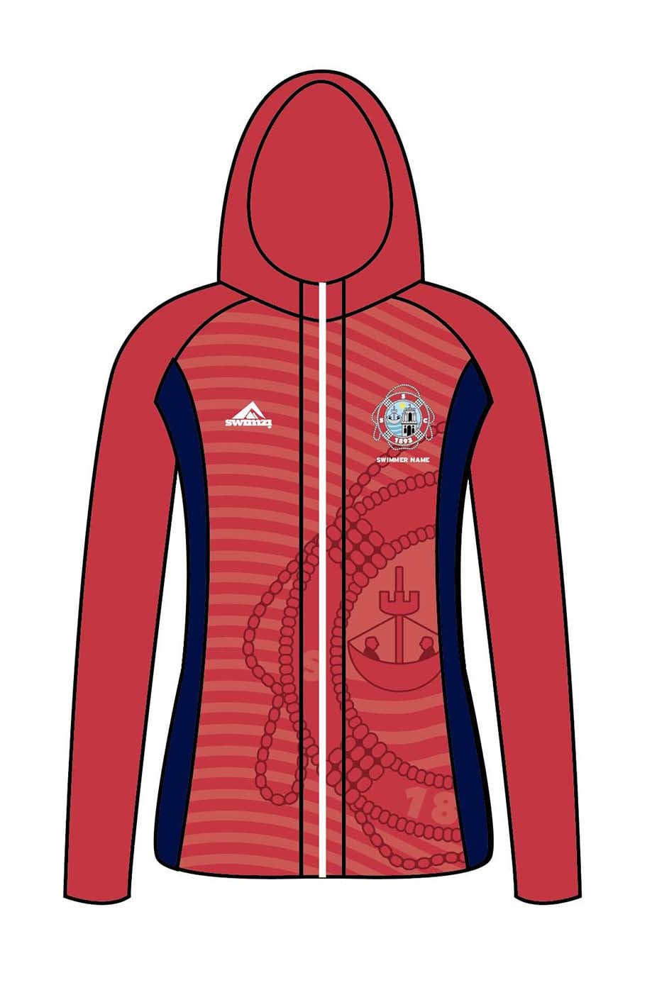Scarborough SC Kids Female Zipped Performance Hoodie