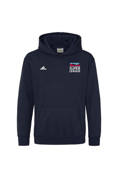 Schools Swimming Super League Kids Unisex SSSL Cotton Pullover Hoodie - Navy