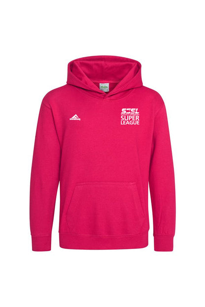 Schools Swimming Super League Kids Unisex SSSL Cotton Pullover Hoodie - Pink