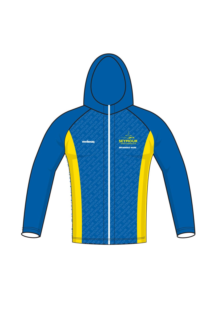Seymour Artistic Swimming Club Kids Female Zipped Performance Hoodie