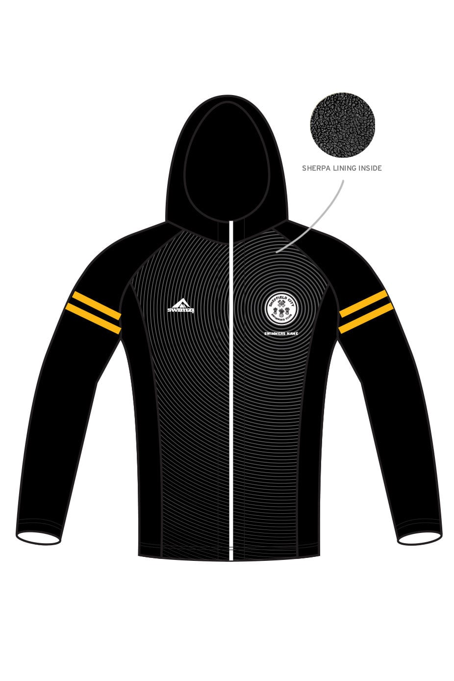 Sheffield City SC Kids Unisex Winter Zipped Performance Hoodie
