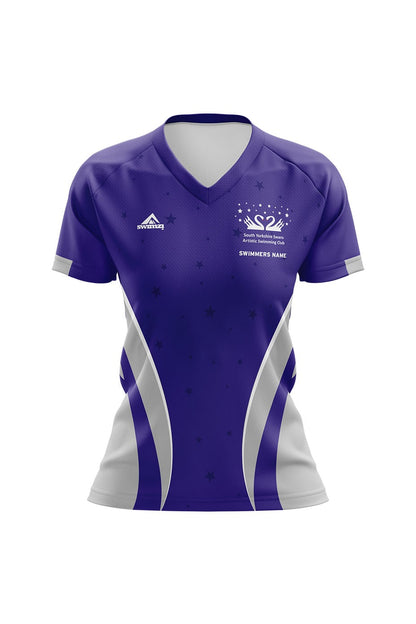 South Yorkshire Swans Artistic Swimming Club Kids Female Club Shirt - V-Neck