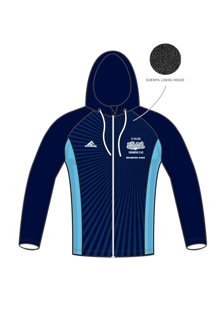 St Helens SC Kids Unisex Winter Zipped Performance Hoodie