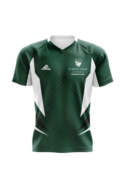 Schools Swimming Super League Kids Unisex St Johns School Club Shirt - V-Neck