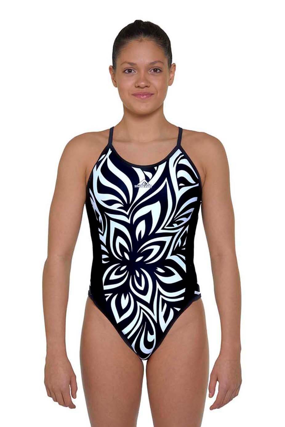 Swimzi Thin Strap Women's One-Piece swimsuit, Graphica