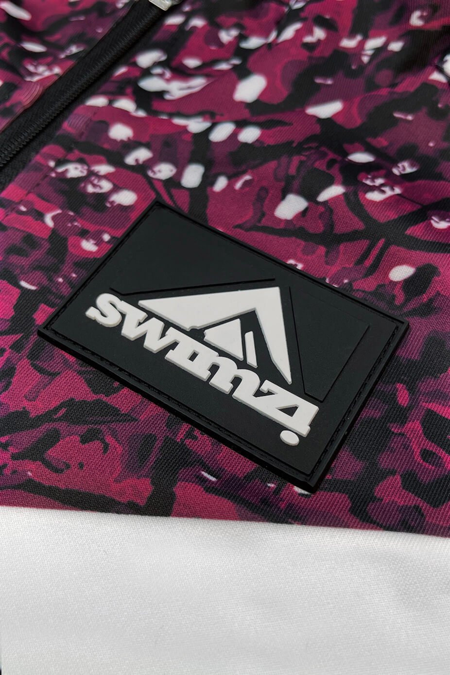 Female Performance Zipped Hoodie - Black and Pink