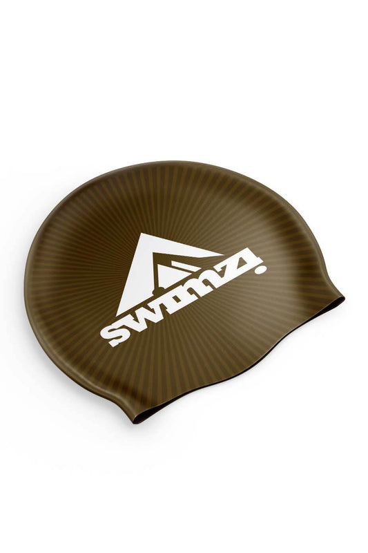 Old Gold Sunrise Swim Cap