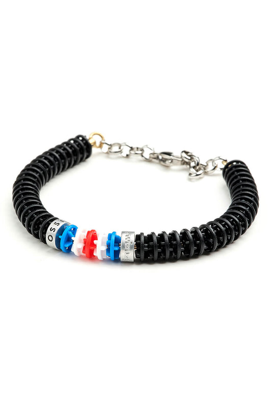 Nero Design, Black, Red, Blue and White Lane Rope - Swimmers Friendship Bracelet