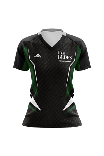 Schools Swimming Super League Kids Female Team Bede's Club Shirt - V-Neck