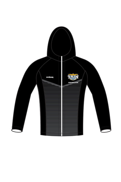 Tain SC Kids Unisex Zipped Performance Hoodie - Black