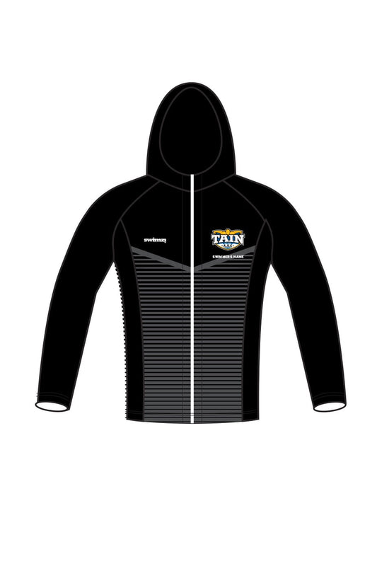 Tain SC Kids Unisex Zipped Performance Hoodie - Black