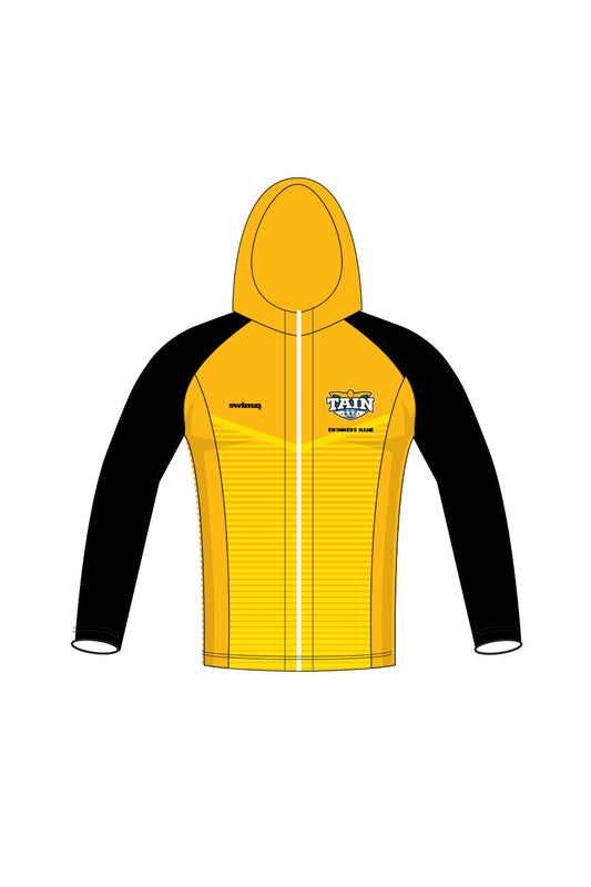 Tain SC Adult Unisex Zipped Performance Hoodie - Yellow