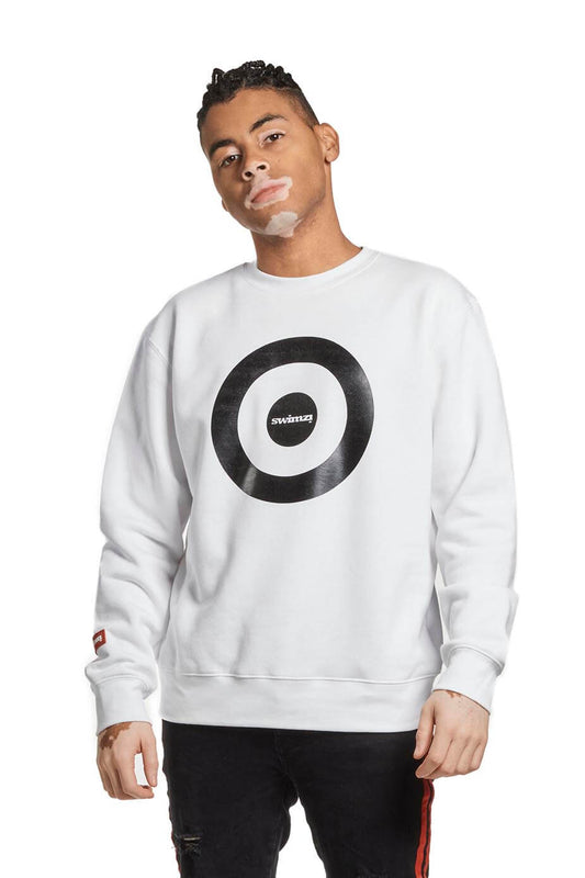 Target Sweatshirt, White - Unisex