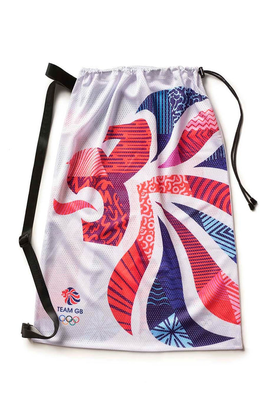 Team GB Merchandise - Paris 24  White Lion Swim Mesh Bag