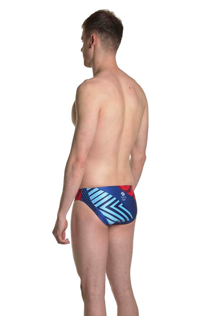 Team GB Boys' Paris 24 Training Trunks (5cm)- Red, White & Blue
