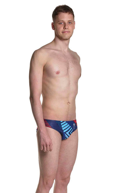 Team GB Male Paris 24 Training Trunks (5cm)- Red, White & Blue