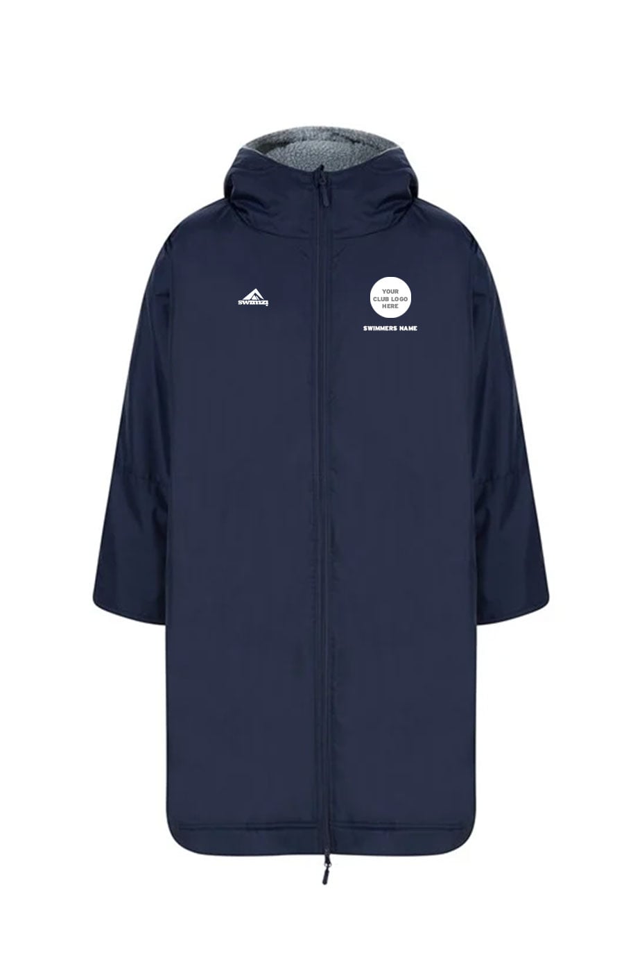 Team Robe Shop Kids Unisex Swimzi Team Robe - Navy & Sapphire