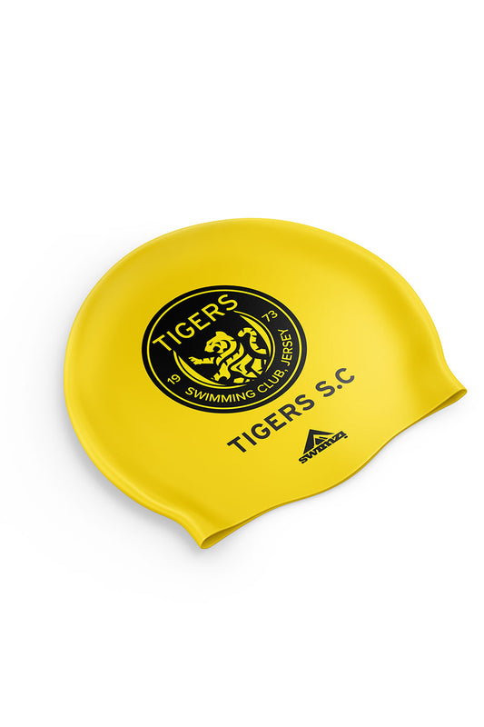 Tigers SC Jersey Unisex Club Swim Cap - Silicone Suede