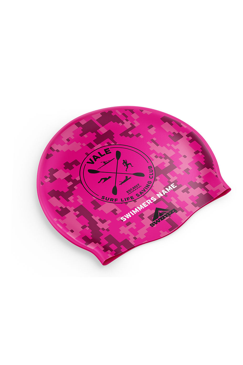 Vale SLSC Unisex Club Swim Cap - Silicone Suede