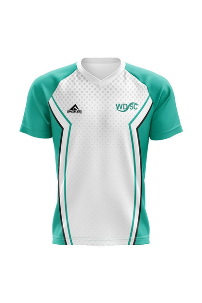 West Dorset SC Kids Unisex Club Shirt - V-Neck - Opt1