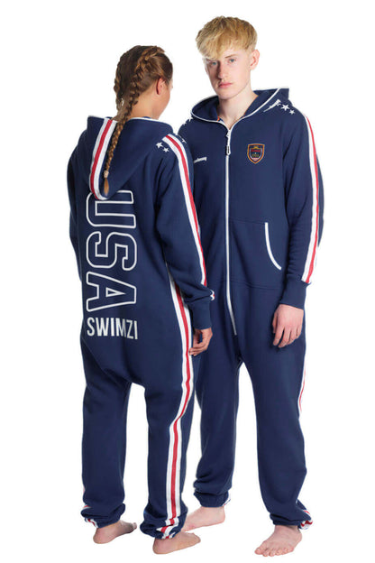 Kids Navy USA Swimzi - Onesie
