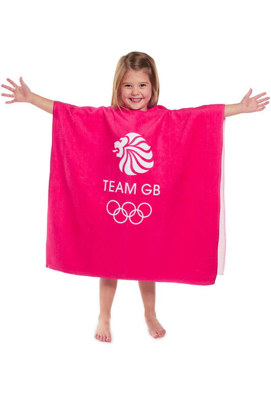Official TEAM GB Merchandise - Pink Poncho