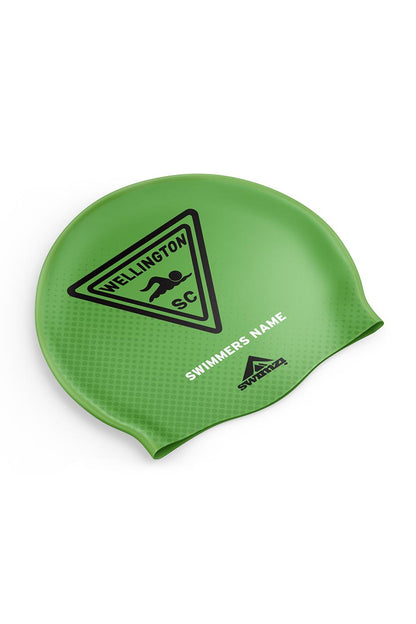 Wellington Telford SC Unisex Club Swim Cap - Silicone Suede