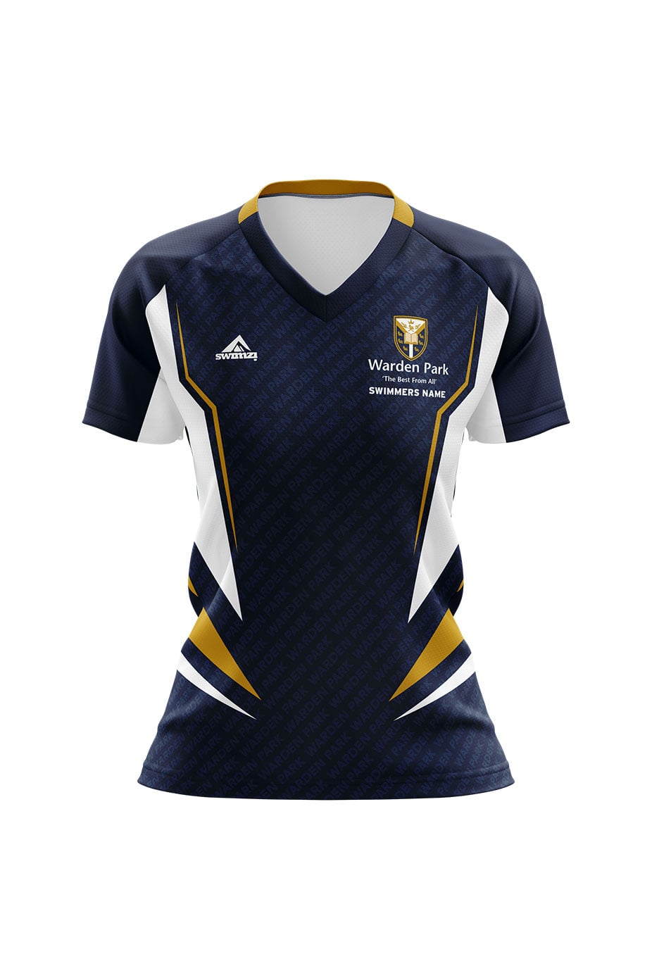 Schools Swimming Super League Kids Female Warden Park Club Shirt - V-Neck