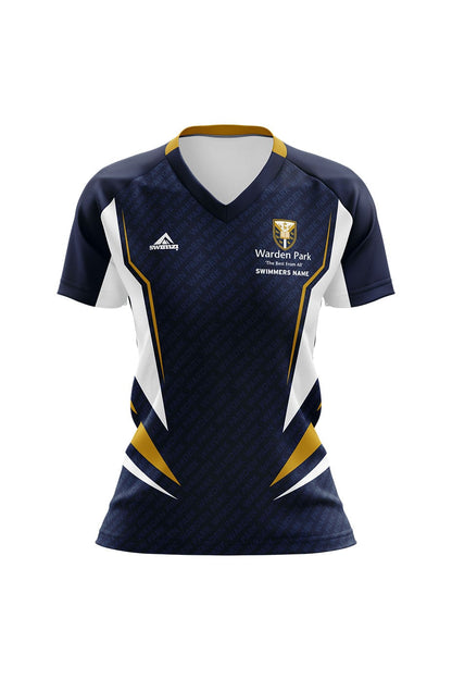 Schools Swimming Super League Kids Female Warden Park Club Shirt - V-Neck