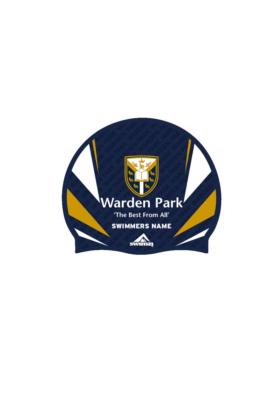 Schools Super League Unisex Warden Park Swim Cap - Silicone Suede