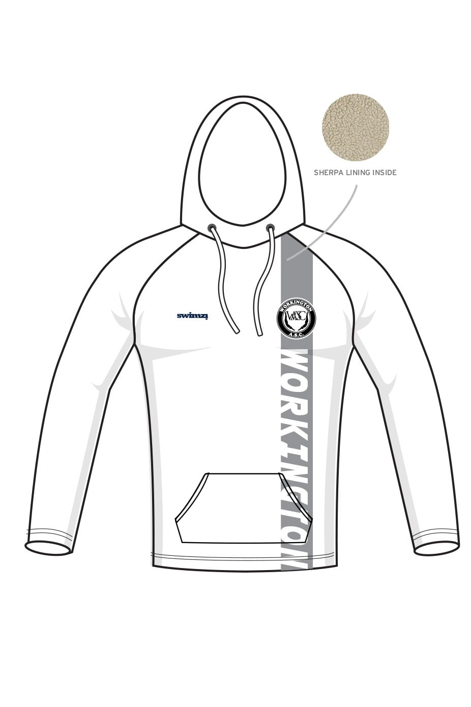 Workington ASC Kids Unisex Winter Pullover Performance Hoodie