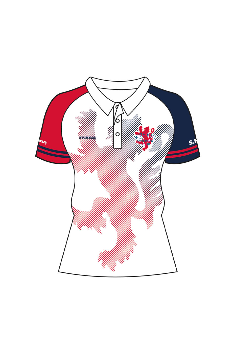 Wrekin SC Kids Female Polyester Club Shirt - Polo Neck