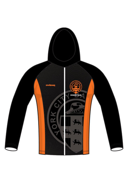 York City Baths Club Kids Unisex Zipped Performance Hoodie
