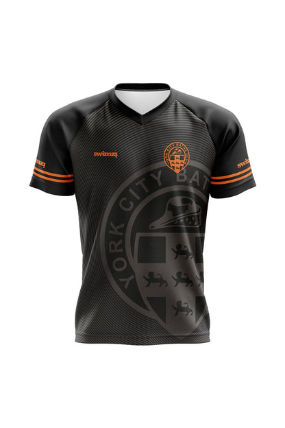 York City Baths Club Kids Unisex Polyester Club Shirt - V-Neck
