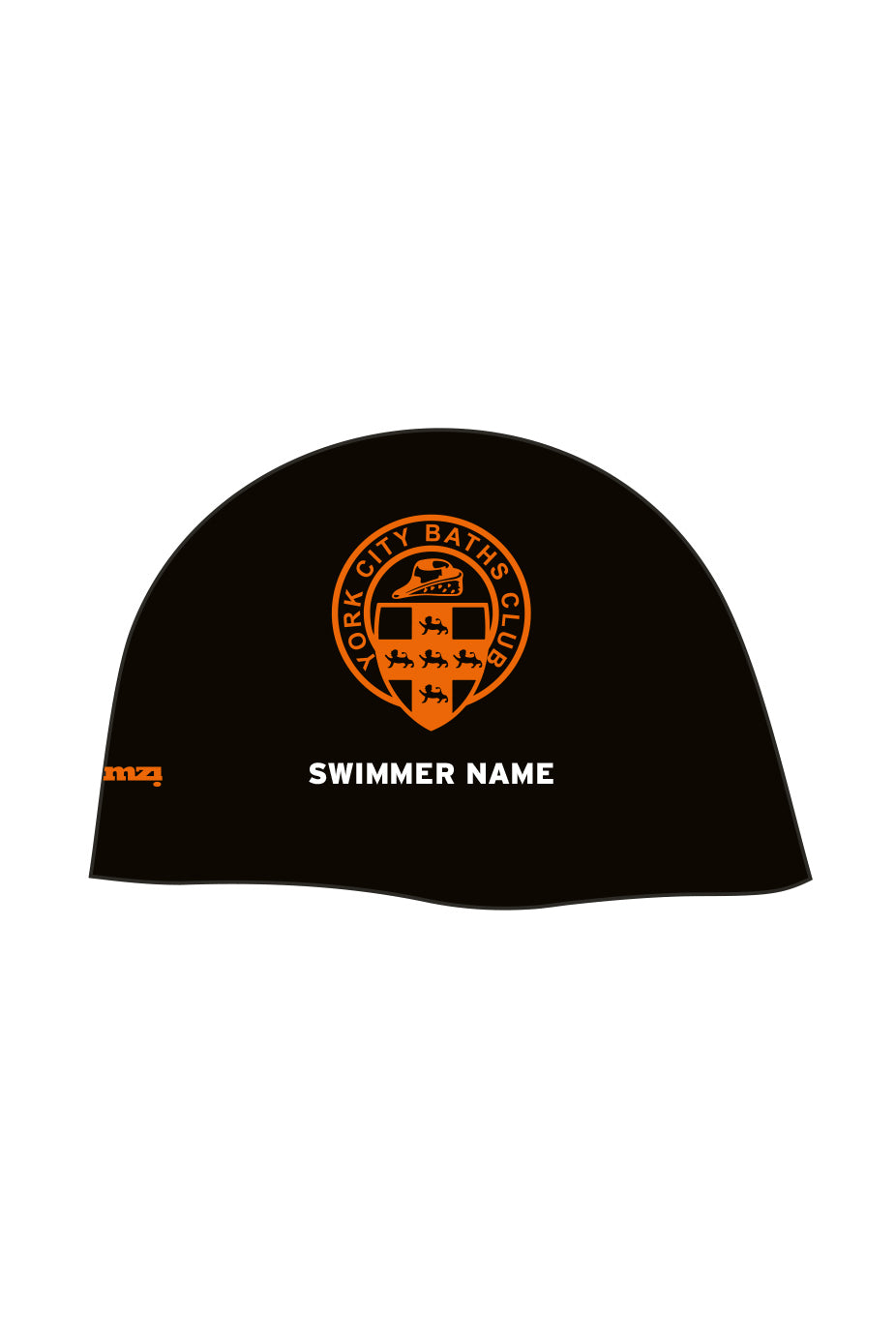 York City Baths Club Unisex Racing Dome Swim Cap  - Silicone Suede