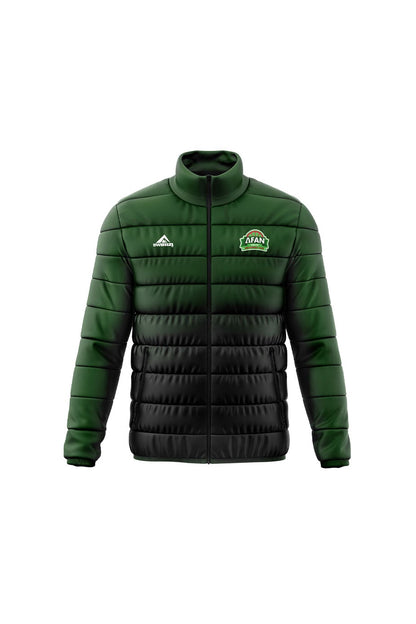 Afan Valley SC Adult Unisex Padded Jacket - Green/Black image 0