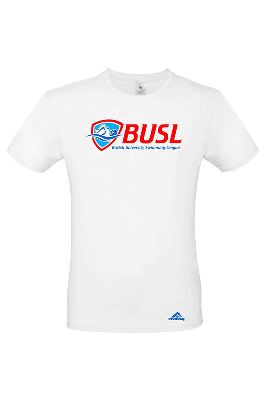 British University Swimming League Adult Unisex Cotton Shirt - Crew Neck - White image 0