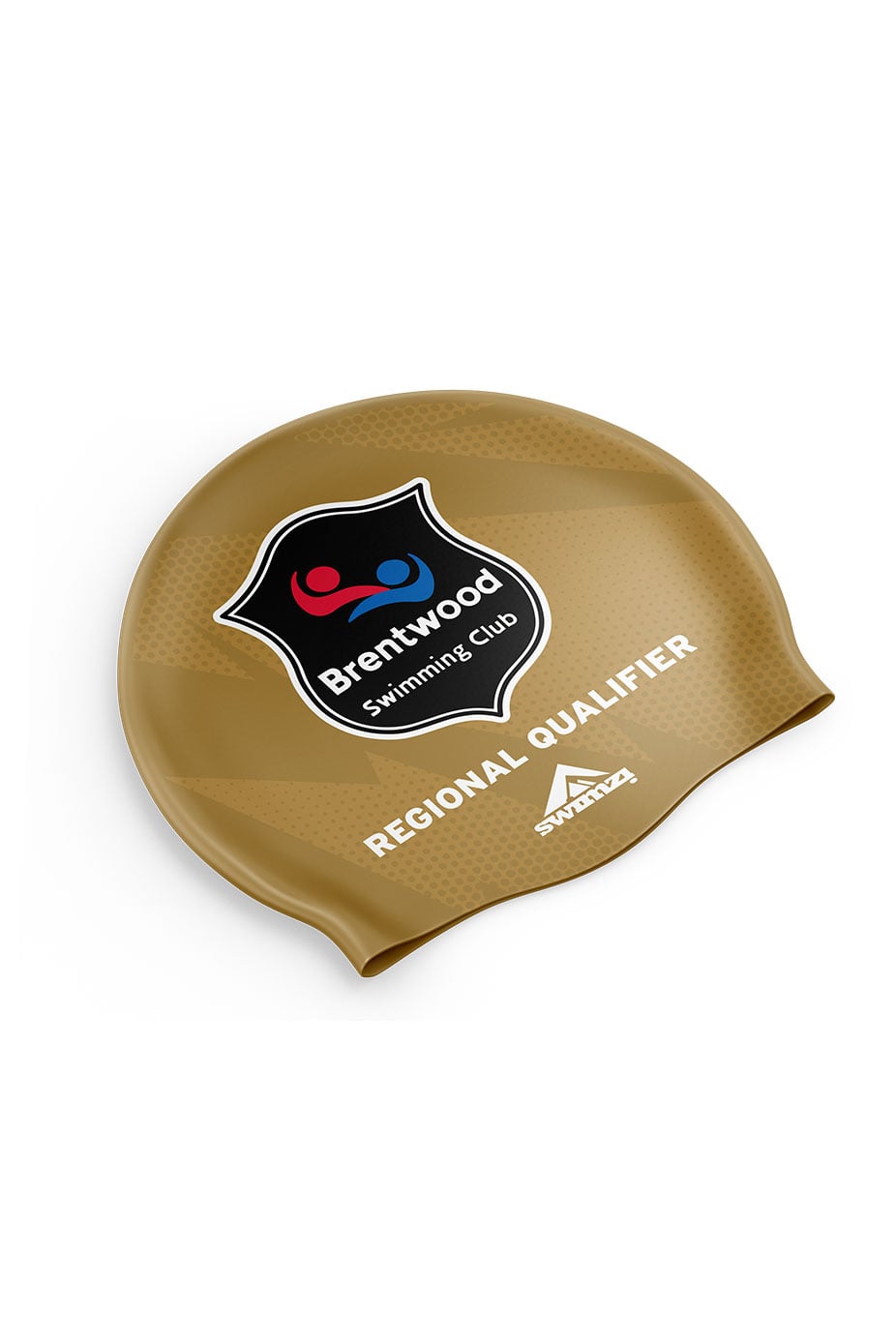 Unisex Club Swim Cap - Silicone Suede - Gold image 0