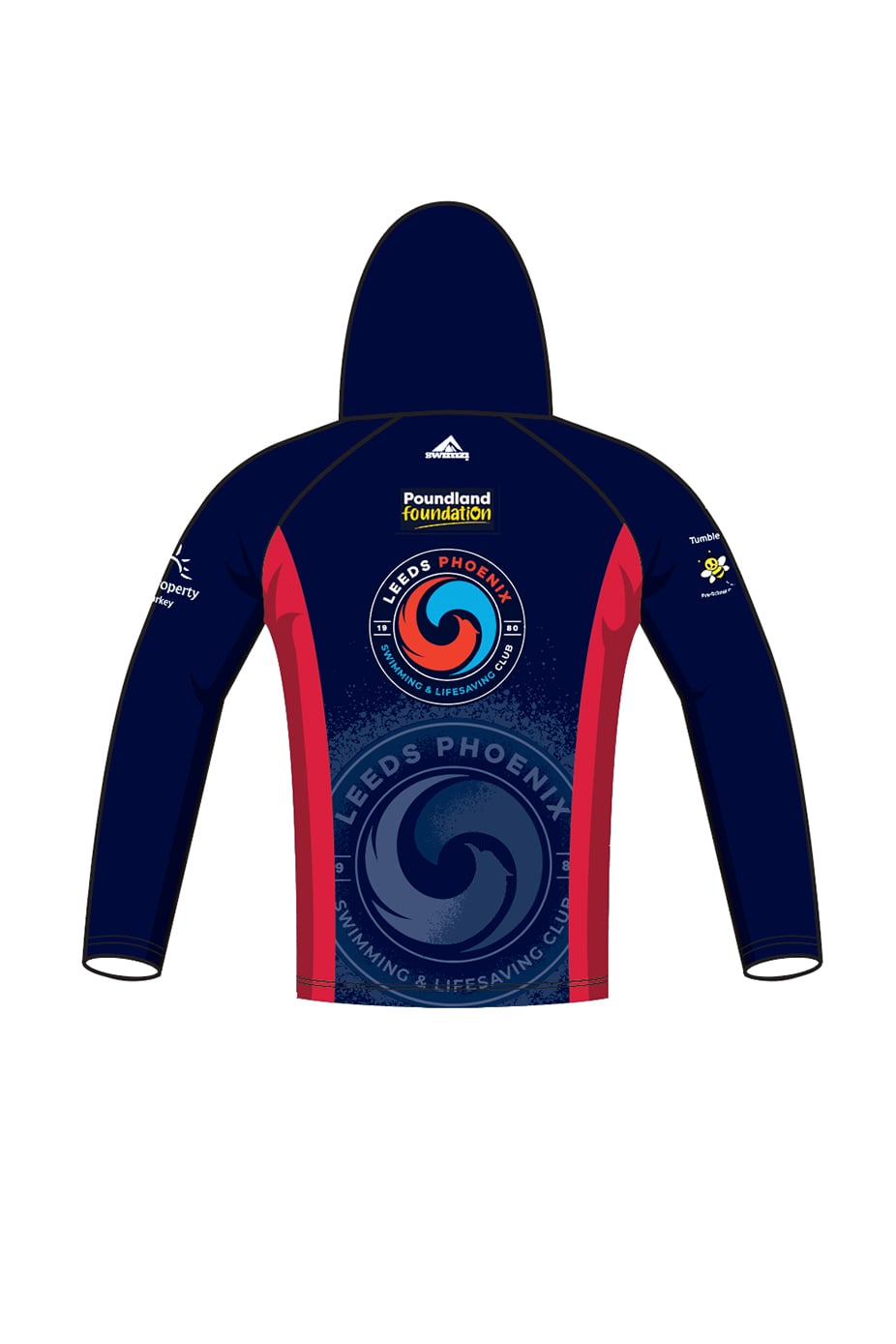 Leeds Phoenix Swimming & Lifesaving Club Adult Unisex Zipped Performance Hoodie image 1