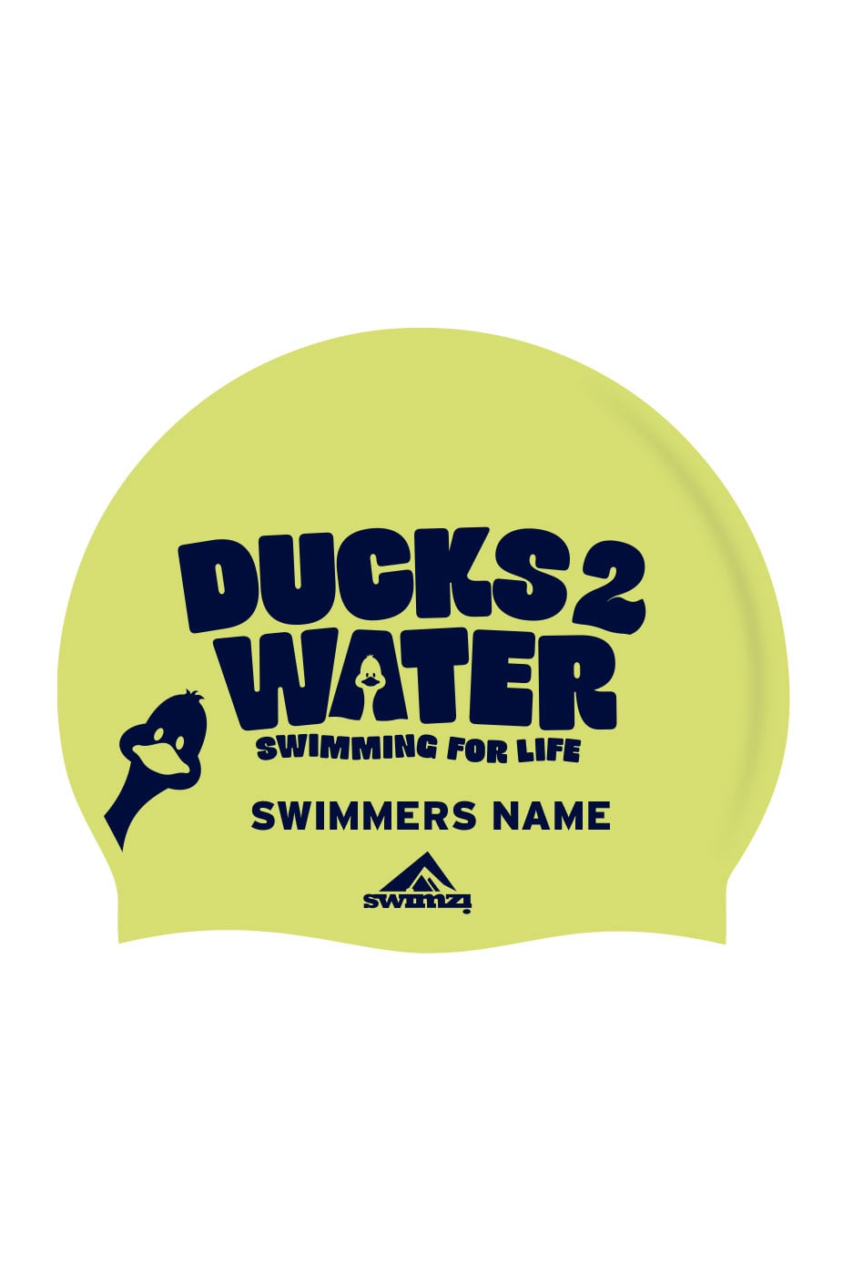 Unisex Club Swim Cap - Silicone Suede - Green image 0