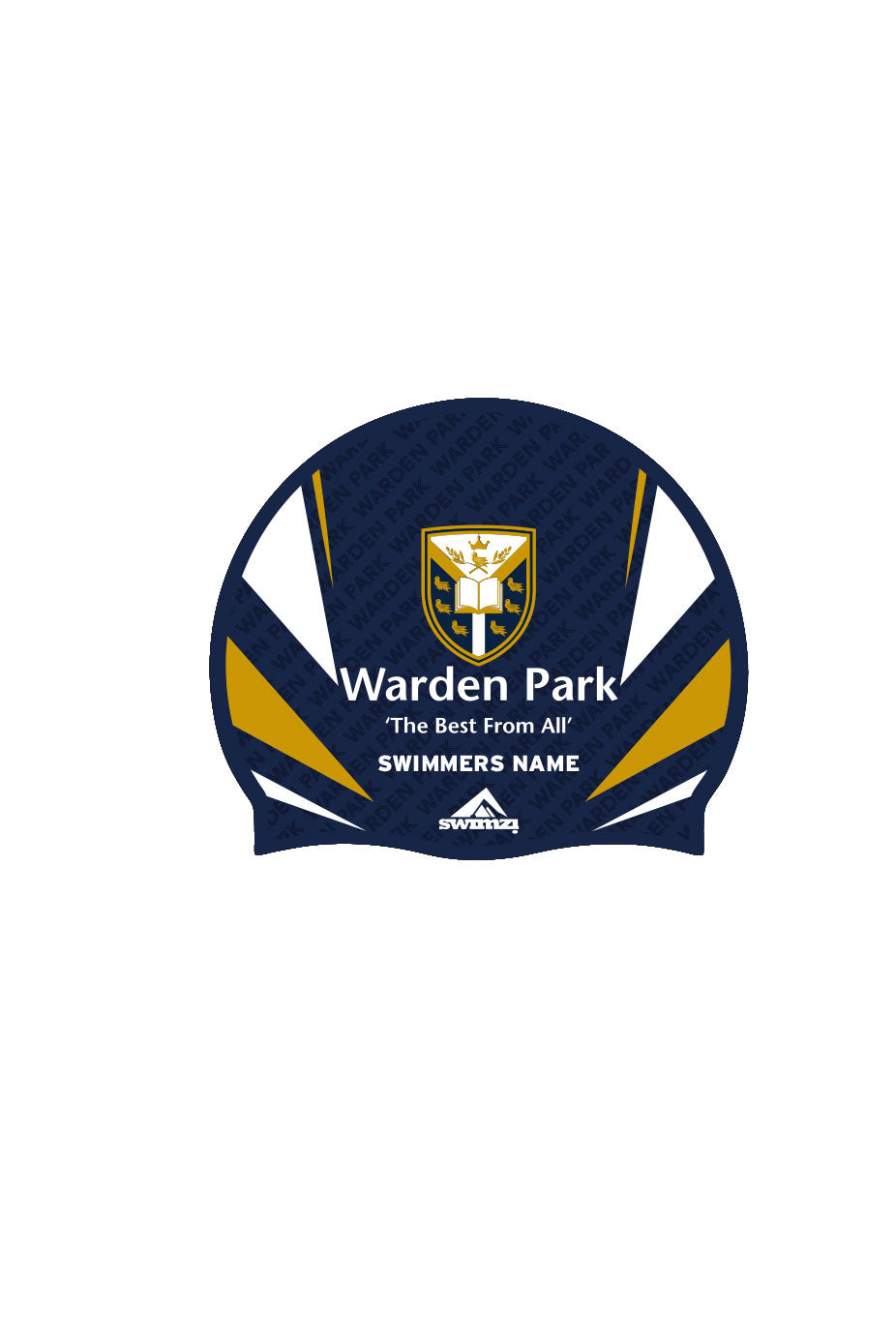 Unisex Warden Park Swim Cap - Silicone Suede image 0
