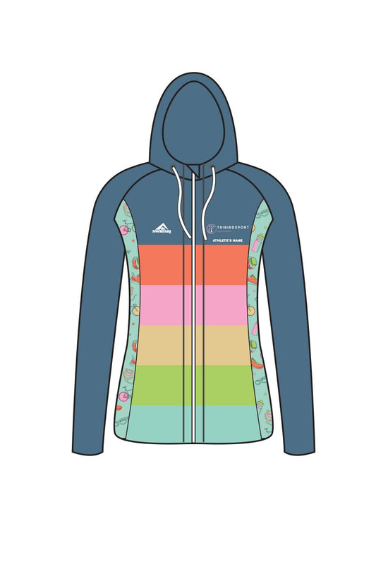 Tribirdsport Coaching Adult Female Zipped Performance Hoodie - Blue image 0