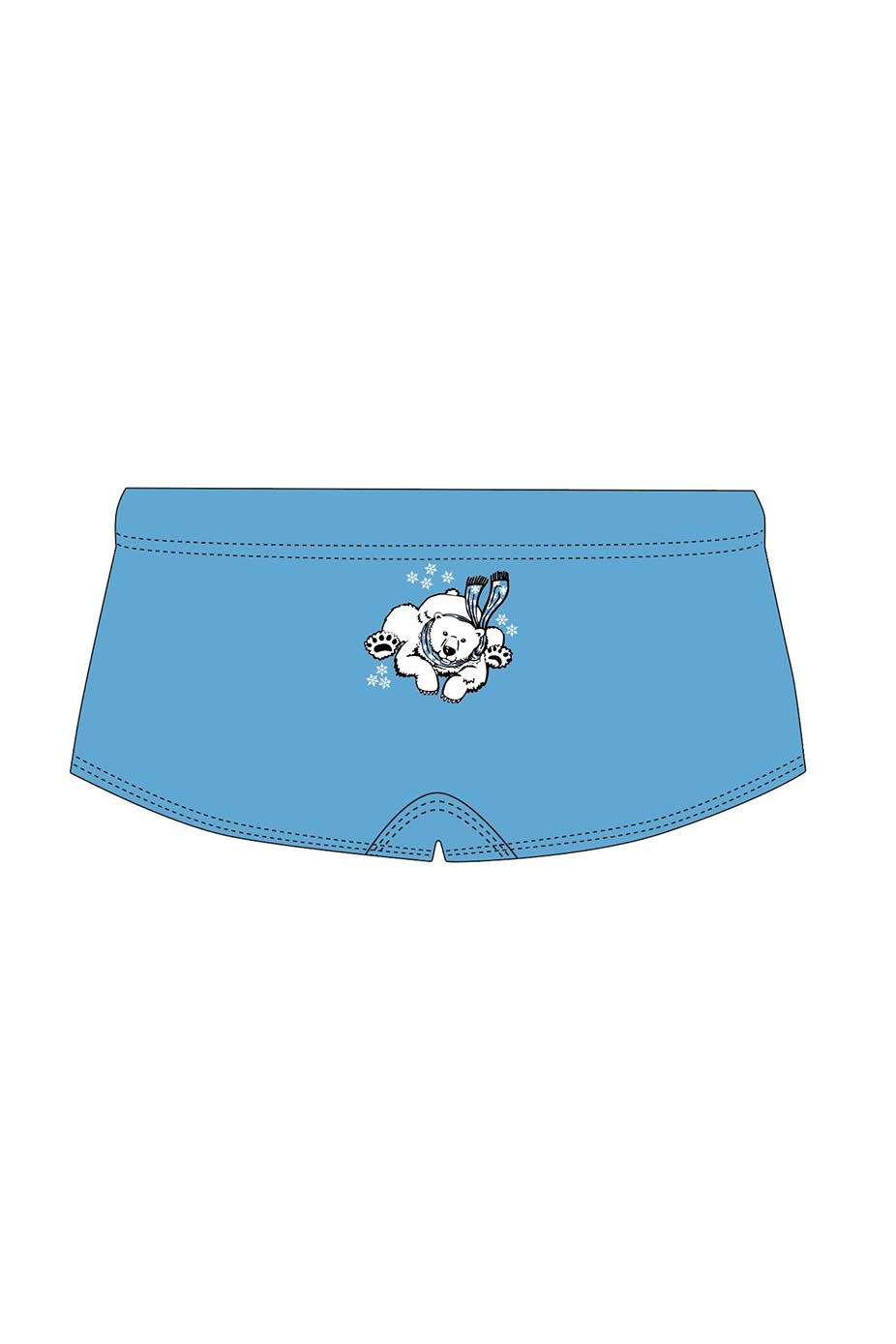 Polar Bear Challenge Adult Male Polar Bear 15cm Trunks - Blue image 1