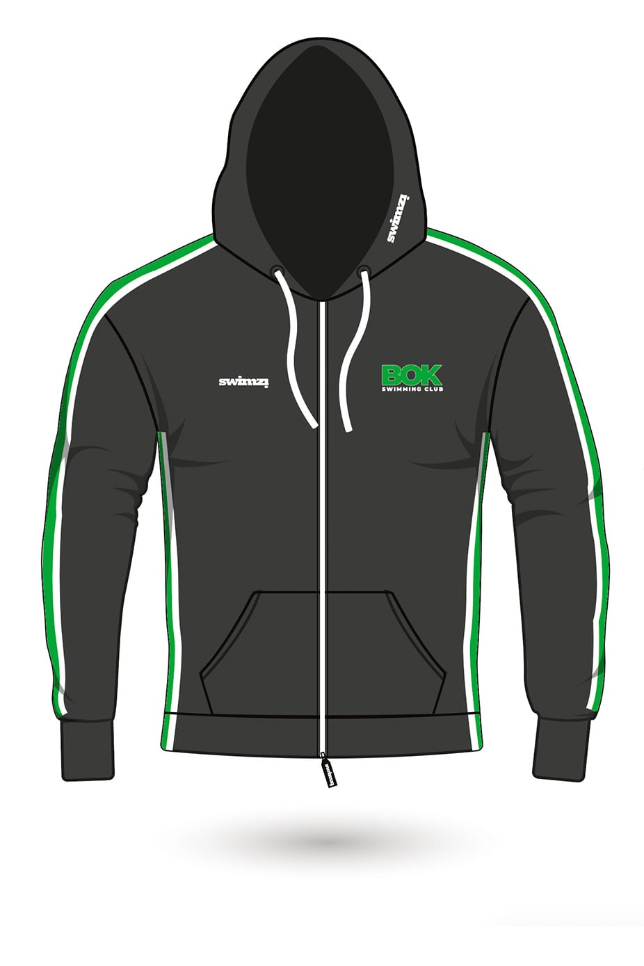 Borough of Kirklees SC Adult Swimzi Unisex Sweat Zipped Hoodie image 0