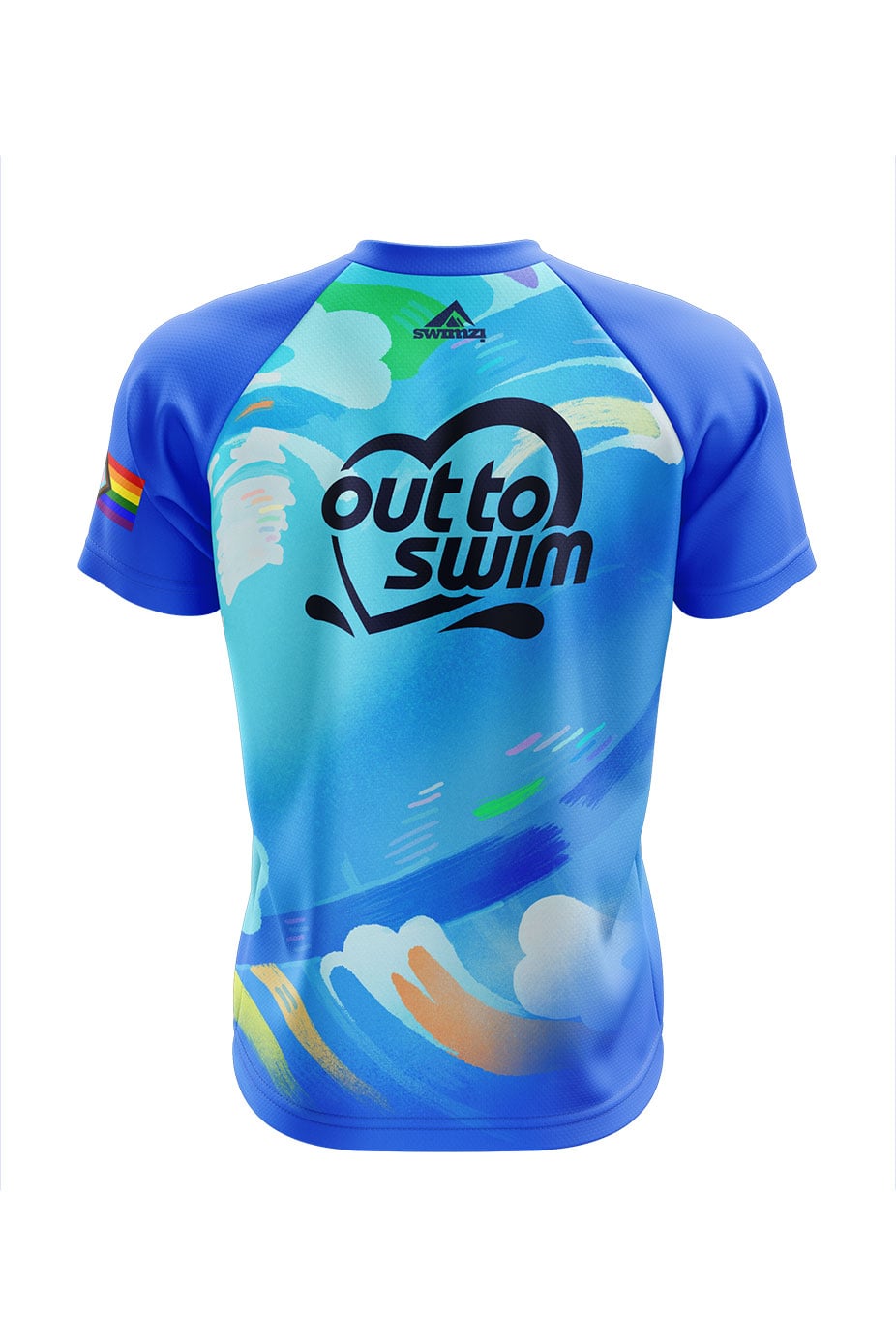 Out to Swim Adult Unisex Club Shirt - V-Neck image 1
