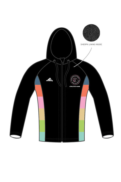 Tribirdsport Coaching Adult Unisex Winter Zipped Performance Hoodie - Black image 0