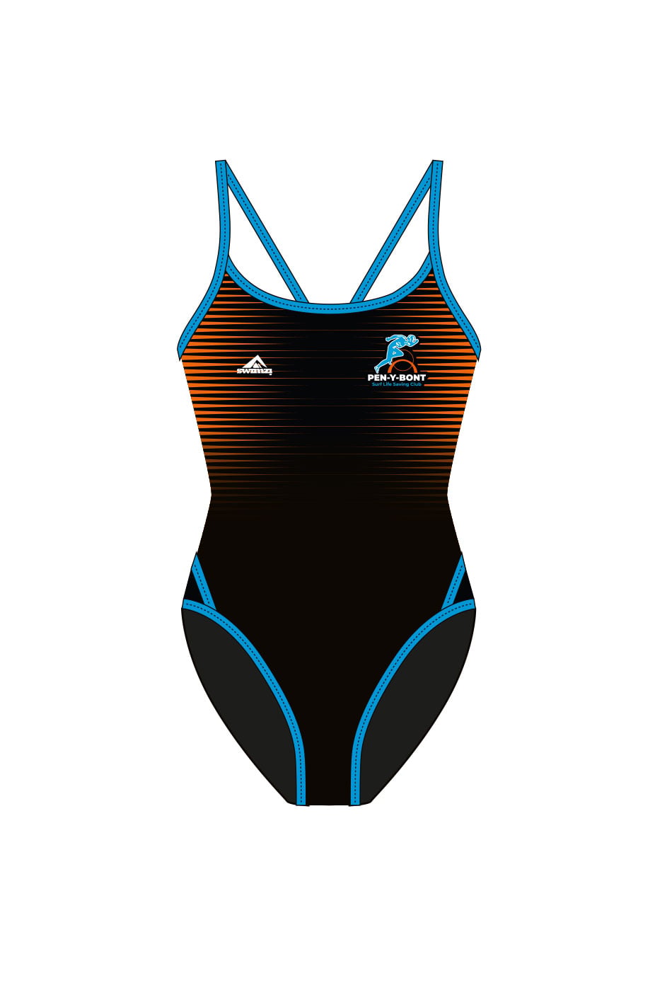 Penybont Surf Life Saving Club Adult Female Thinstrap Swimsuit image 0