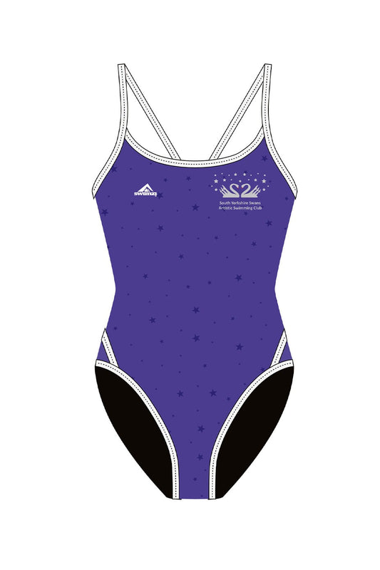 South Yorkshire Swans Artistic Swimming Club Kids Female Thinstrap Swimsuit image 0