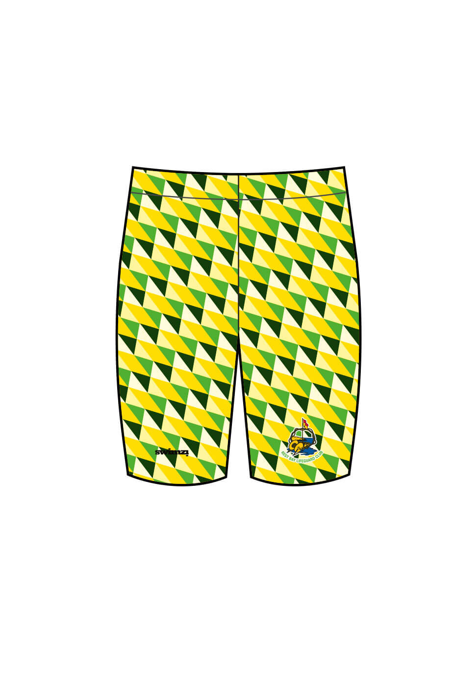 Rest Bay Lifeguards SC Adult Male Jammers - Green image 0